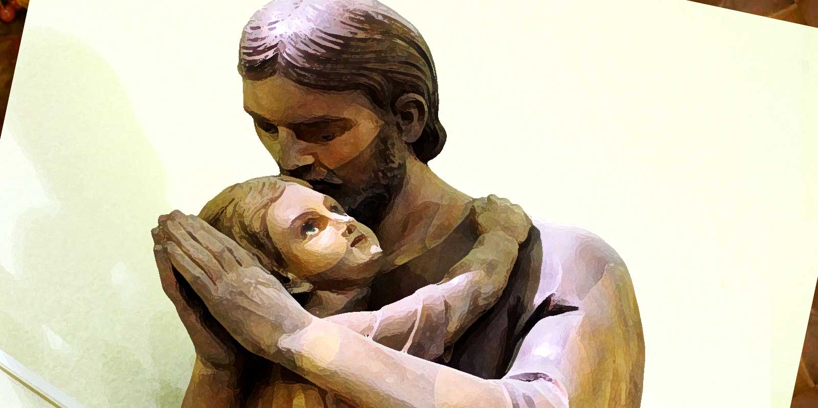 Abrazo a Jesús de su padre José  Picture by Alejandra Inés Arias