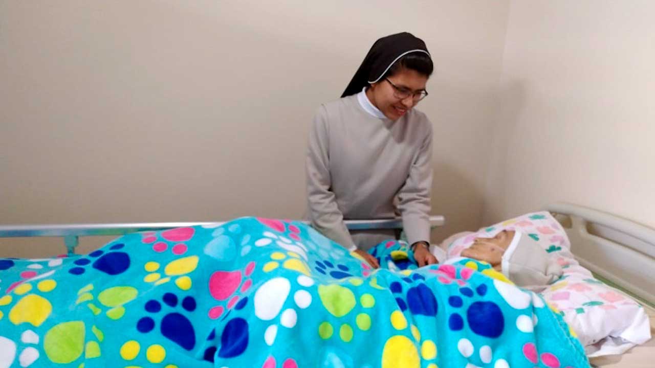 Tocando la carne doliente de cristo